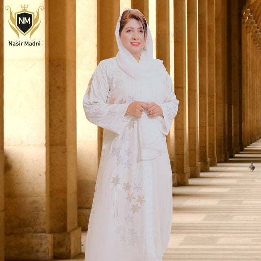 Premium White Abaya